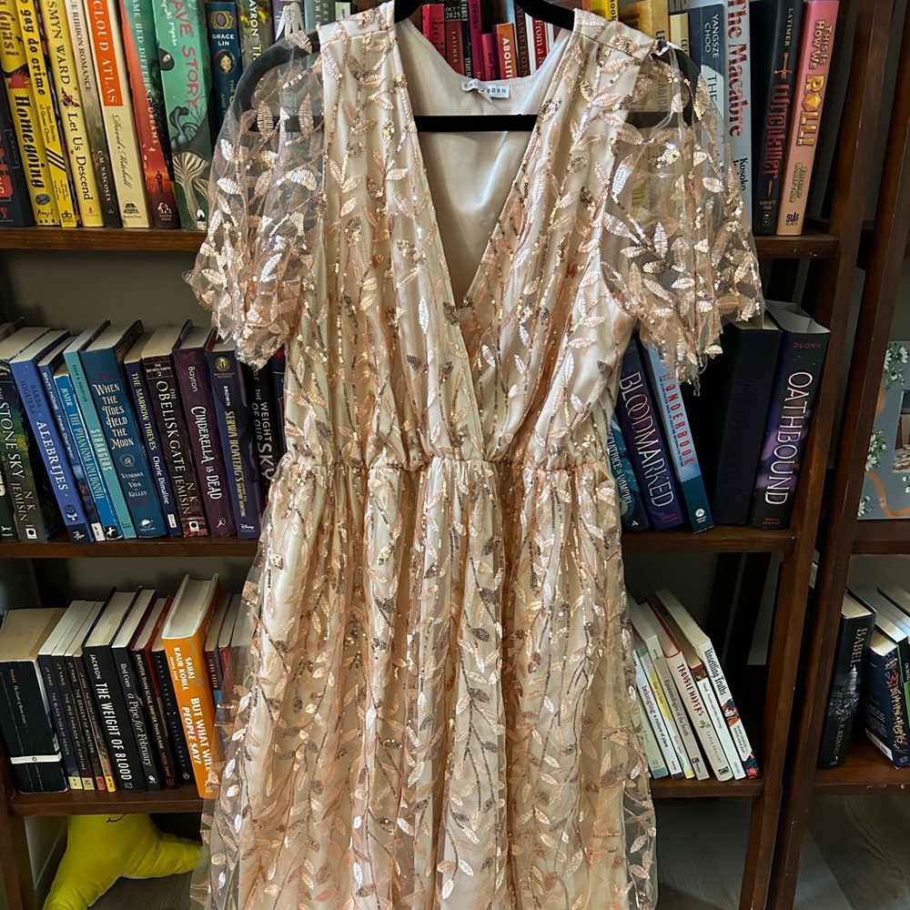 Baltic Born Marsielle Embossed Maxi Dress